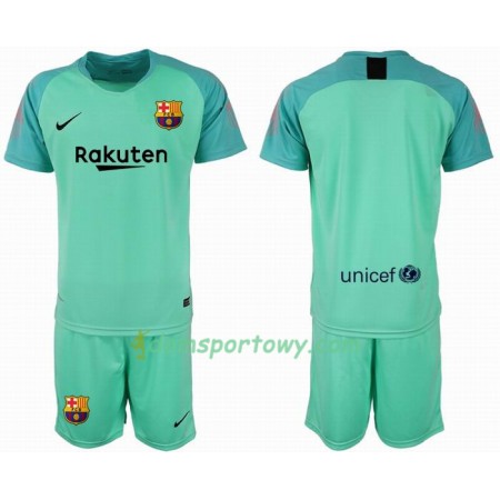 Koszulka FC Barcelona Bramkarska Dziecięcy Koszulki Piłkarskie 2018-2019 Krótki Rękaw